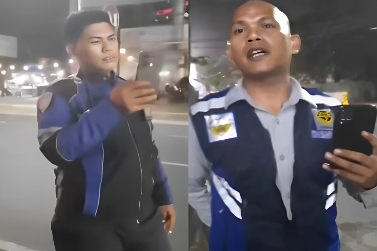 Aksi anggota Dishub Medan yang diduga minta martabak ke penjual viral di media sosial.
