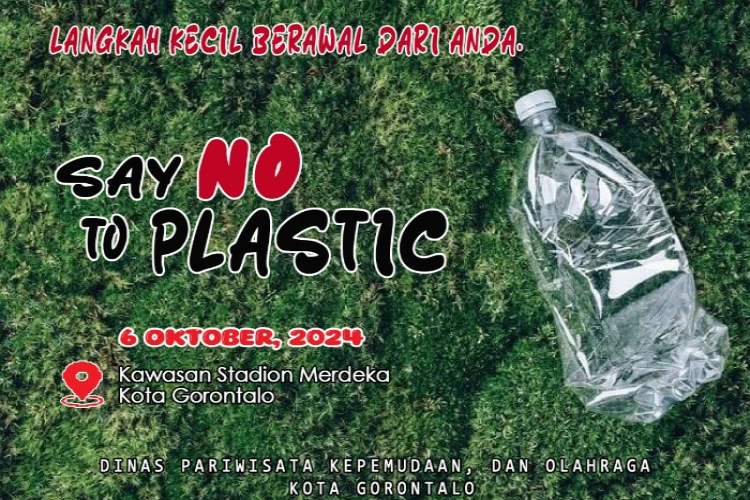 Ket. Foto: Warga Kota Gorontalo Mengapresiasi Kampanye Say No to Plastic yang Direncanakan Dinas Pariwisata Kepemudaan dan Olahraga