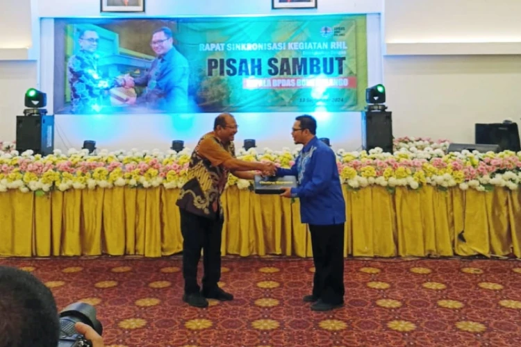 Ket. Foto: Sekretaris Daerah Provinsi Gorontalo Menghadiri Acara Pisah Sambut Kepala BPDAS Bone Bolango