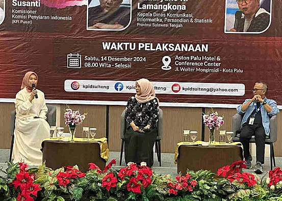 Ket. Foto: Komisi Penyiaran Indonesia Daerah Menyelenggarakan Kegiatan Literasi untuk Kelompok Perempuan Peduli Siaran di Sulteng