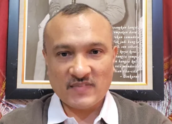 Tangkap layar video Ferdinand Hutahaean yang mengomentari Menteri Maraurar Sirait terkait program 3 juta rumah