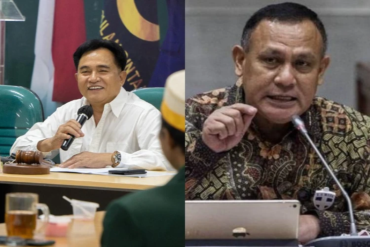 Ket. Foto: Polda Metro Jaya Menyatakan Yusril Ihza Mahendra Tidak Mempunyai Kompetensi untuk Mengintervensi Kasus Firli Bahuri