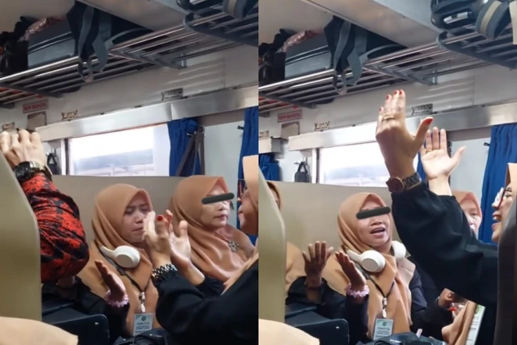 Begini penjelasan PT KAI soal viralnya terkait aksi rombongan emak-emak bising di KA 241 Sri Tanjung relasi Ketapang-Lempuyangan.