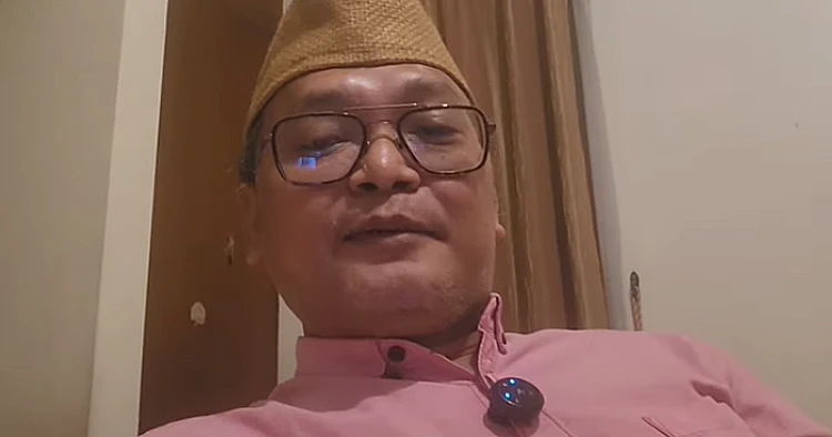 Tangkap layar video yang menampilkan politikus PDI Perjuangan, Guntur Romli