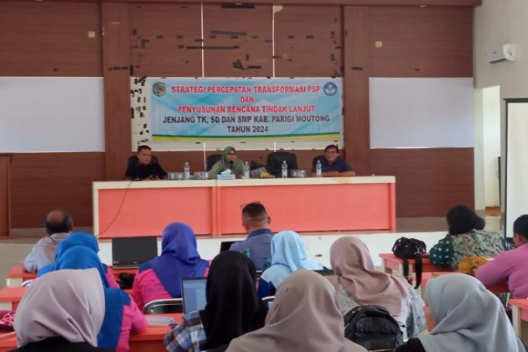Ket. Foto: Dinas Pendidikan dan Kebudayaan Parigi Moutong Mengadakan Kegiatan Strategi Percepatan PSP dan Penyusunan Rencana Tindak Lanjut untuk Jenjang SD hingga SMP
