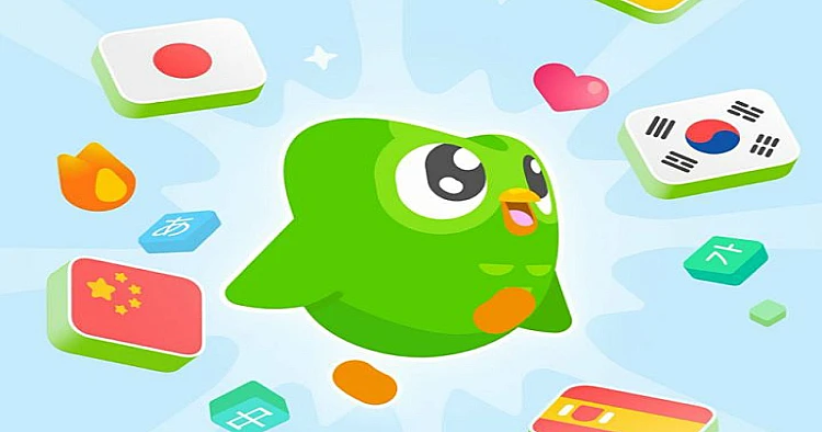 Aplikasi pembelajaran bahasa Duolingo