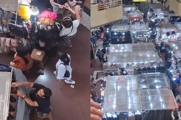 Viral video para pedagang yang panik saat Bea Cukai gelar razia penertiban di ITC Mangga Dua, Jakarta Utara.