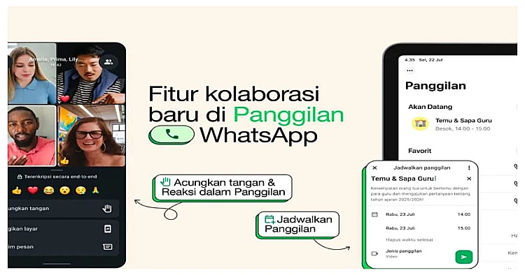 Fitur baru WhatsApp untuk layanan Telepon Grup.