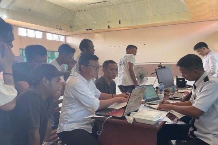 Ket. Foto: Rutan Kelas II B Unaaha Sultra Memfasilitasi Warga Binaan untuk Melakukan Perekaman e-KTP