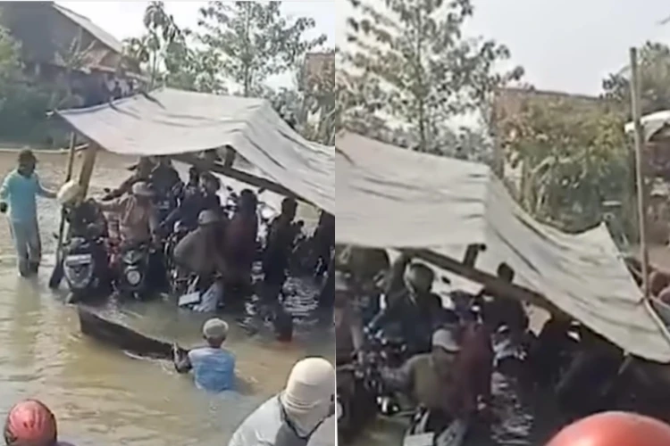 Perahu penyebrangan tenggelam di Karawang akibat kelebihan muatan. Warga mendesak pembangunan jembatan permanen segera dilakukan.