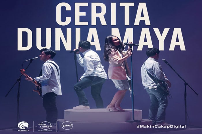 <p>Foto: Promosi Literasi Digital, Kemenkominfo Gandeng Grup Band HIVI! </p>

