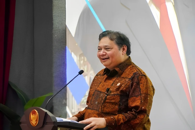 Ket. Foto: Airlangga Hartarto Mengungkapkan Jika Salah Satu Perusahaan Energi Asal UEA Akan Berinvestasi Membangun PLTS 1,2 Gigawatt di IKN