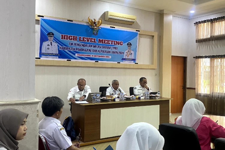 Ket. Foto: TPID Pangkep Mengadakan High Level Meeting