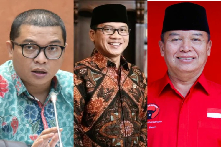 Baleg DPR RI Membahas putusan MK terkait syarat threshold Pilkada serentak 2024, dari Kanan Achmad Baidowi, Yandri Susanto dan TB Hasanuddin