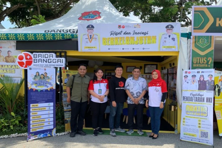 Ket. Foto: Kanwil Kemenkumham Sulawesi Tengah Menghadirkan Layanan Kekayaan Intelektual di Kegiatan Banggai Government Expo 2024
