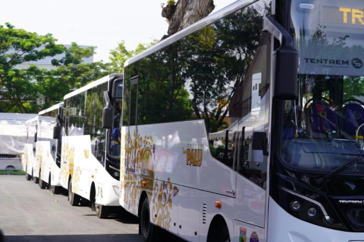 Ket. Foto: Tarif Penumpang pada Moda Transportasi Baru Bus Trans Palu selama Masa Uji Coba Gratis