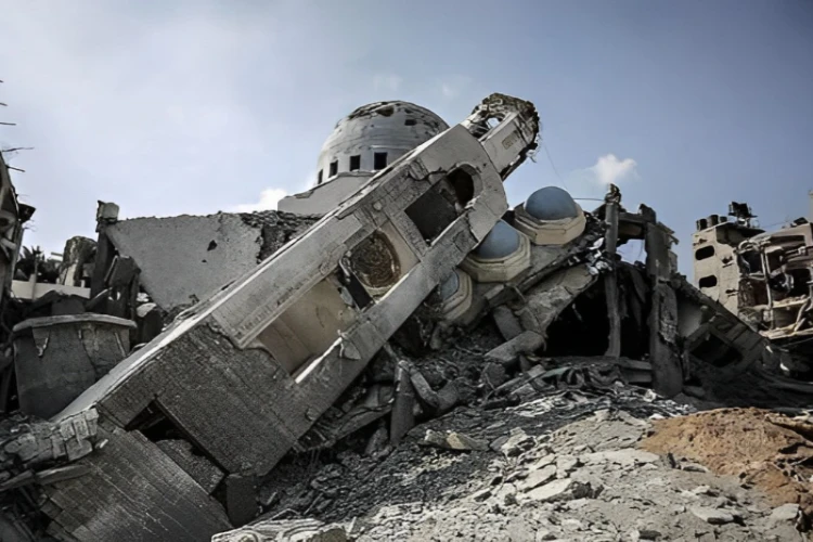 Ket. Foto: 1000 Masjid Dikabarkan Hancur di Gaza Sejak Perang Dimulai 7 Oktober 2023