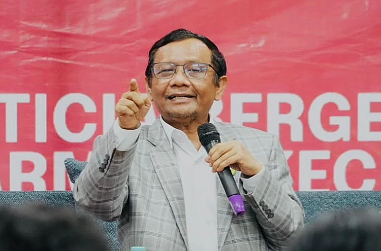 Potret Mahfud MD, yang baru-baru ini mengomentari kasus grup band Sukatani