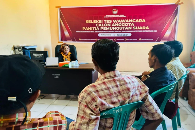 Ket. Foto: 1624 Calon Anggota Badan Ad Hoc PPS Mengikuti Tes Wawancara untuk Pilkada 2024 di Parigi Moutong
