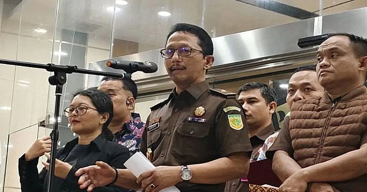 Ket. Foto potret Direktur Penyidikan pada Jaksa Agung Muda Bidang Tindak Pidana Khusus (Jampidsus) Kejagung Nurcahyo Jungkung Madyo ketika menyampaikan keterangan