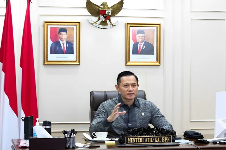 Ket. Foto: AHY Menyatakan Kementerian ATR Terus Melakukan Koordinasi dengan Sejumlah Pihak yang Terkait Seperti Kemenko Marves