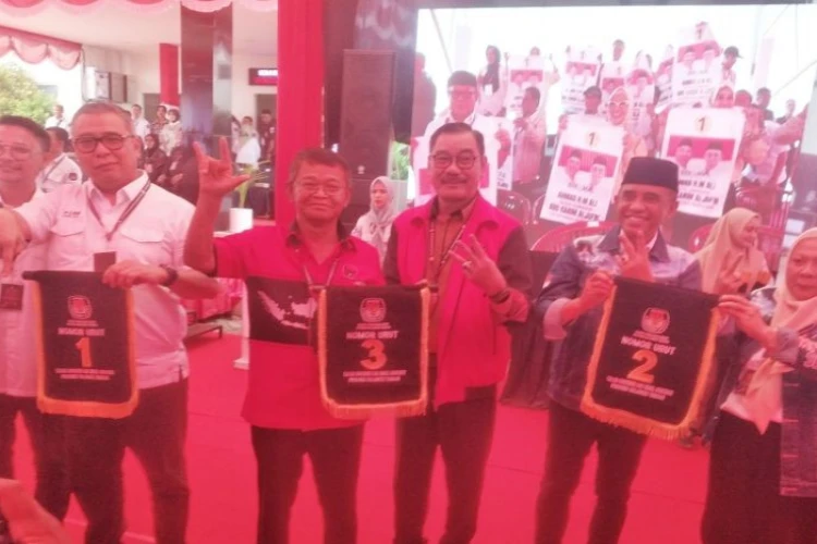 Ket. Foto: KPU Sulteng Melaksanakan Pengundian Nomor Urut Paslon Gubernur dan Wagub pada Pilkada 2024