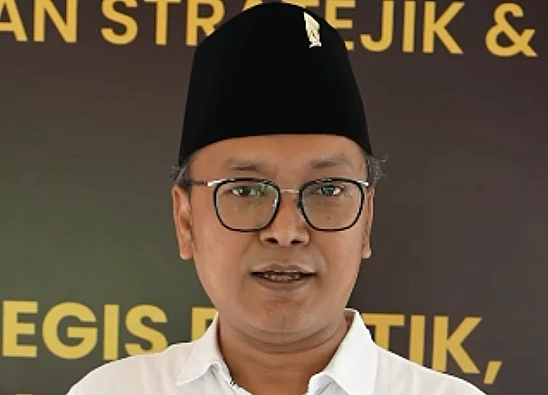 Tangkap layar video yang menampilkan politikus PDI Perjuangan, Guntur Romli