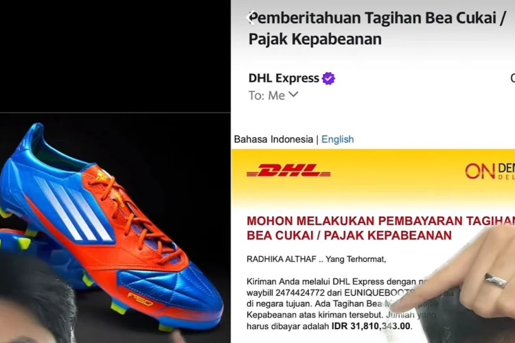 Keluhan seorang pria terkait bea masuk Rp31 juta atas sepatu bola Rp10 juta yang dibelinya viral di media sosial.