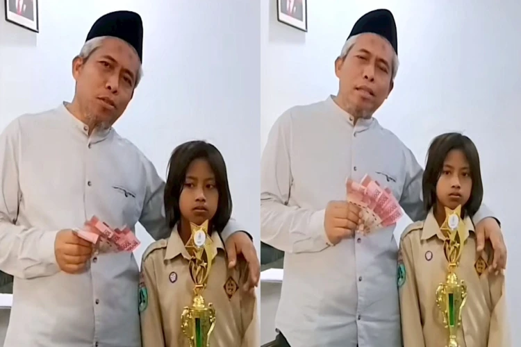Viral keluhan kepada desa Curah Cottok terkait hadiah yang seharusnya diterima atlet cilik ini tak sesuai.