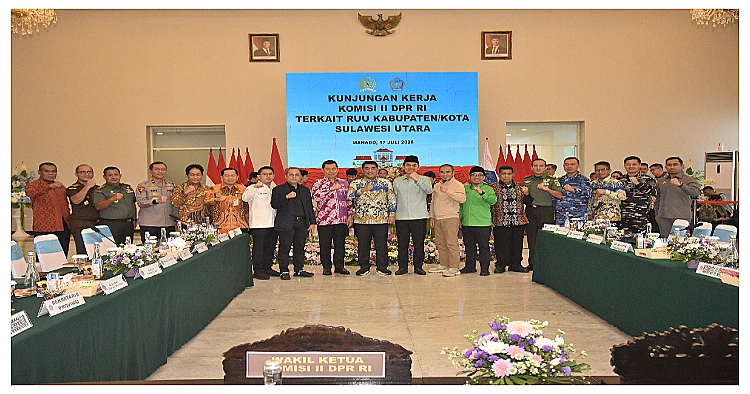 Kunjungan Komisi II DPR RI ke Sulawesi Utara.