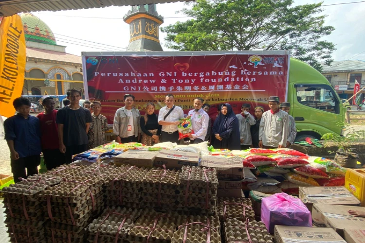 Ket. Foto: PT GNI atau Gunbuster Nickel Industry Terus Berkomitmen dalam Menyalurkan Bantuan untuk Kaum yang Memerlukan
