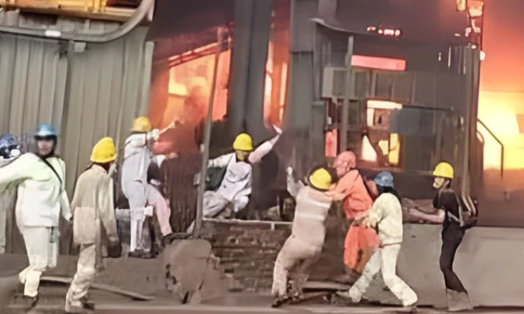 Ket. Foto: Partai Buruh Menyatakan Ledakan Tungku Smelter di Morowali Akibat Dampak dari Investasi Cina (Foto/X/@aizyahwa)