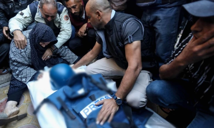 Ket. Foto: CPJ Menyebutkan Perang Palestina Merupakan yang Paling Mematikan untuk Jurnalis dalam Sejarah Modern (Foto/X/@MarioNawfal)