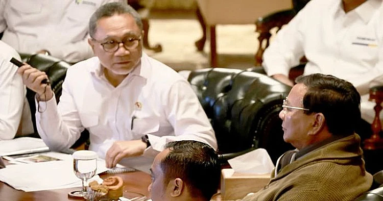 Ket. Foto potret Menteri Koordinator Bidang Pangan Zulkifli Hasan (Zulhas) ketika bertemu Prabowo