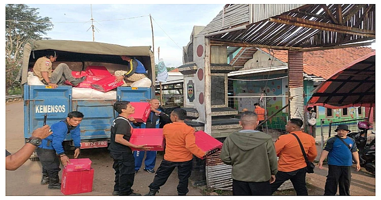 Bantuan yang akan diberikan kepada korban longsor di Desa Pasirmunjul.