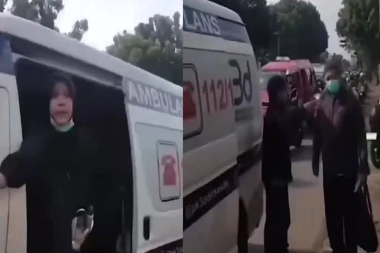Pria desak ambulans minggir saat tugas darurat, reaksi warganet beragam soal etika di jalan raya.