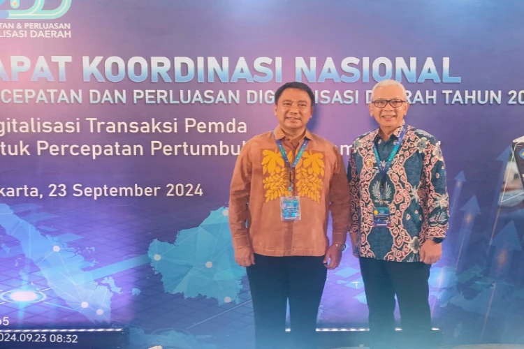 Ket. Foto: Rapat Koordinasi Nasional Percepatan dan Perluasan Digitalisasi Daerah Tahun 2024 Dihadiri oleh Pj Gubernur Gorontalo