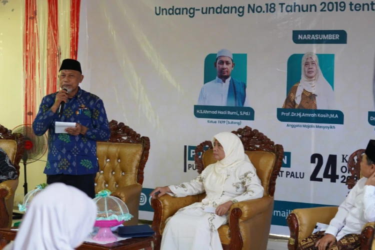Ket. Foto: Pemkot Palu Menyampaikan Ponpes Berperan Mencetak SDM Unggul untuk Masa Depan Daerah yang Lebih Maju