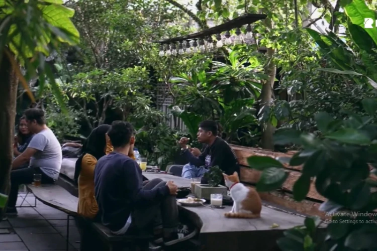 Ket Foto: Gartenhaus Sebuah Kafe yang Hangat dan Menyenangkan