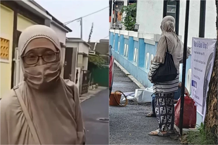 Seorang pengemis perempuan yang terlibat adu mulut dengan warga di Cianjur ini viral di media sosial.