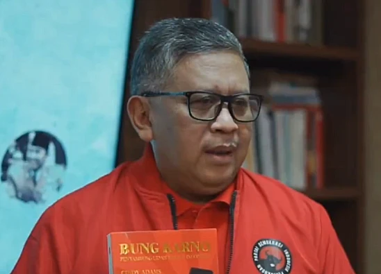 Tangkap layar video Sekjen PDIP, Hasto Kristiyanto yang memberikan tanggapannya usai ditetapkan jadi tersangka KPK