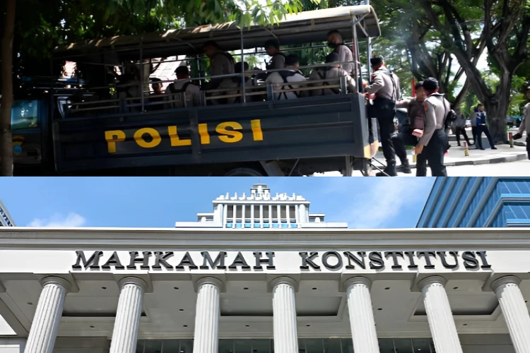 Ket. Foto: Polri Menerjunkan Sekitar 377 Personel untuk Mengawal Sidang PHPU Pilpres Tahun 2024 di Mahkamah Konstitusi