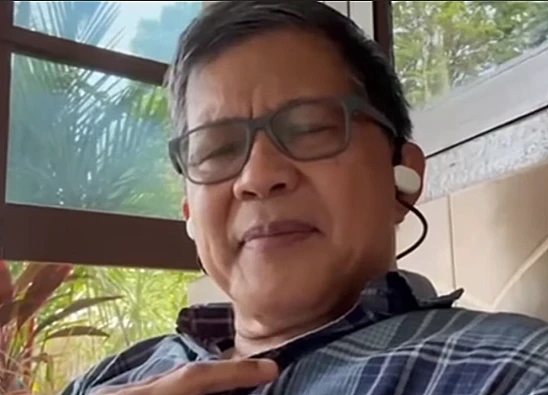 Tangkap layar video yang memperlihatkan Rocky Gerung memberikan komentar mengenai denda damai koruptor