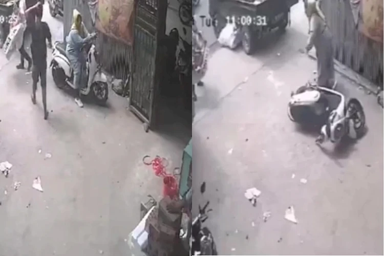 Aksi penjambretan yang menimpa seorang wanita di Pasar Labuan Pandeglang, Banten terekam CCTV dan viral di media sosial.