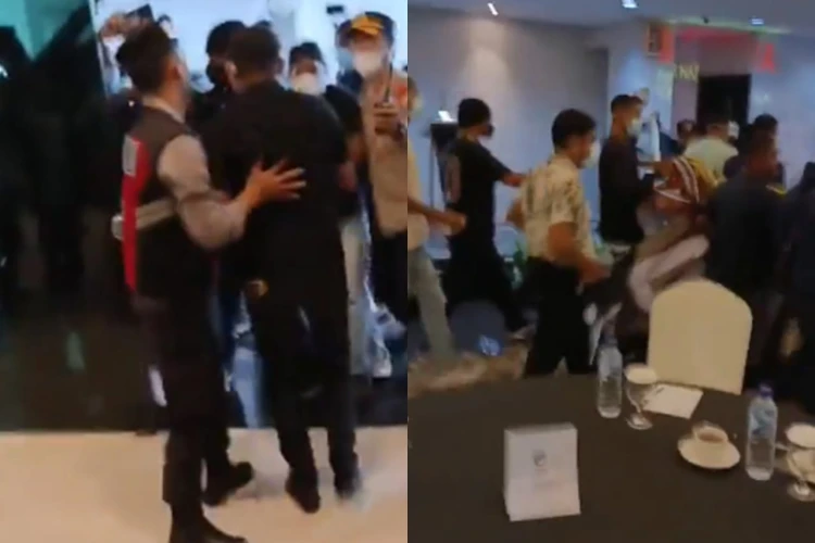 Kelompok OTK bubarkan paksa acara silaturahmi diaspora di hotel Kemang. Polisi investigasi dugaan pengerusakan.