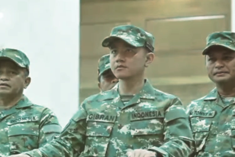 Tangkap layar video Wakil Presiden RI Gibran Rakabuming Raka ketika Akmil di Magelang