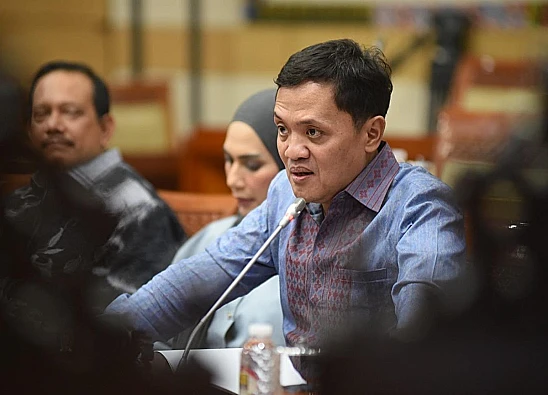 Potret Wakil Ketua Umum Partai Gerindra Habiburokhman, yang baru-baru ini menanggapi pernyataan Mahfud MD