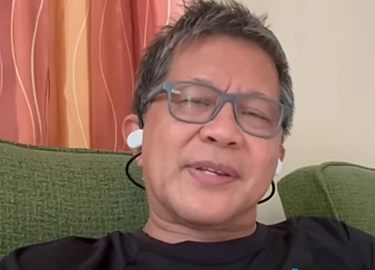 Tangkap layar video yang menampilkan pengamat politik Indonesia, Rocky Gerung