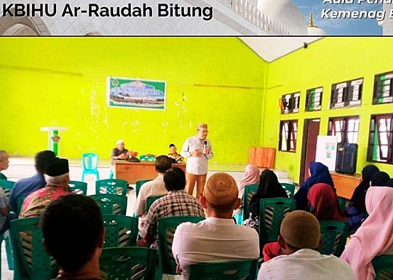 Ket. Foto: Kemenag Melakukan Manasik Haji dengan Menjaga Kesehatan Calon Jemaah Haji Tahun 2025 di Kota Bitung
