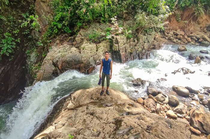 <p>Ket Foto: Pesona Curug Gendang Pandeglang (Foto/Instagram/@enjasp)	</p>
